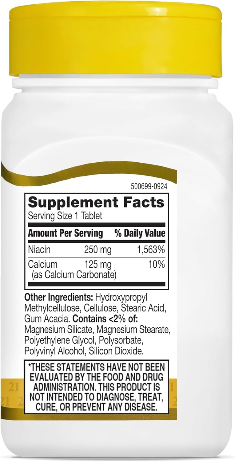 21st Century Niacinamide 250 mg Prolonged Release Tablets, 110 Count