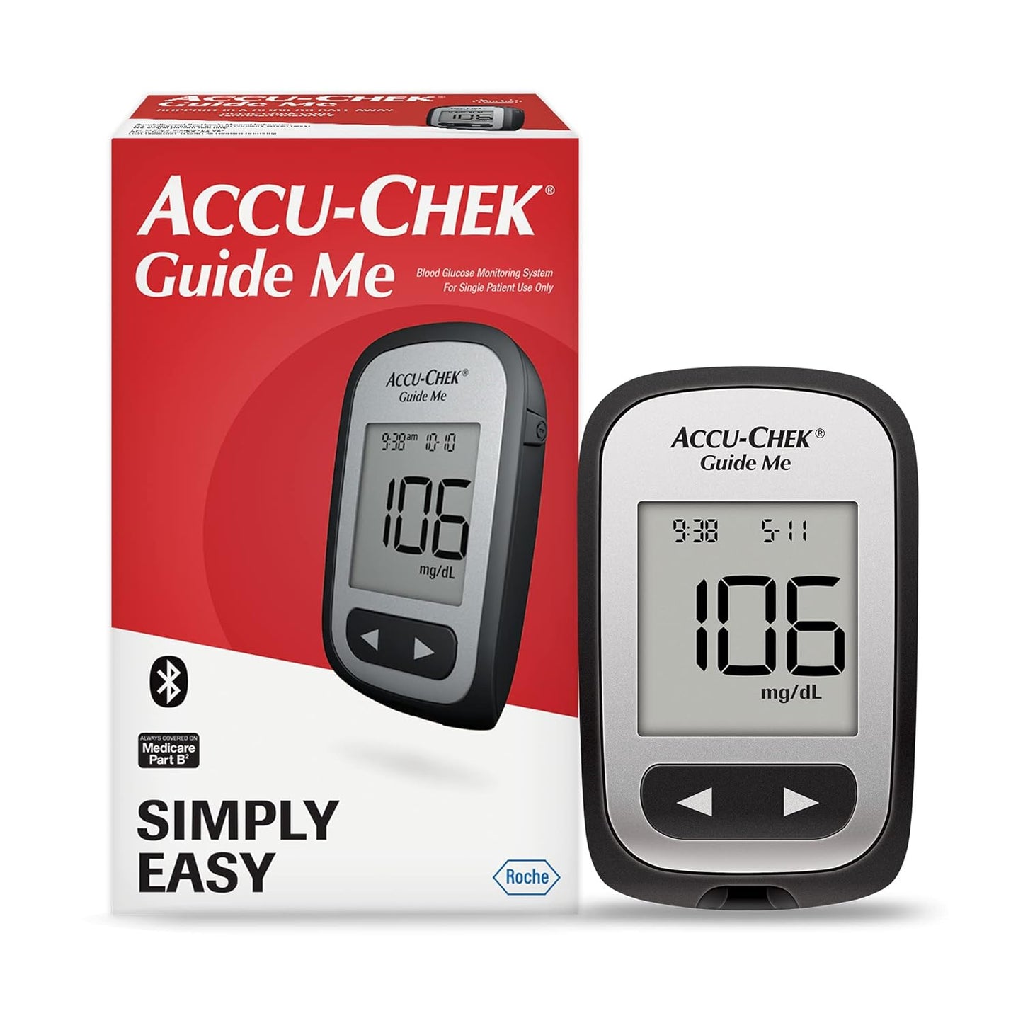 Accu-Chek Diabetes Meter for Diabetic Blood Glucose Monitoring (Meter Only)