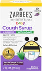 Zarbee's Baby Cough Syrup + Immune with Organic Agave & Zinc, Natural Grape Flavor, 2 fl oz