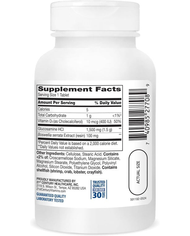 21st Century Glucosamine Daily Complex Plus D Tablets, 60 Count