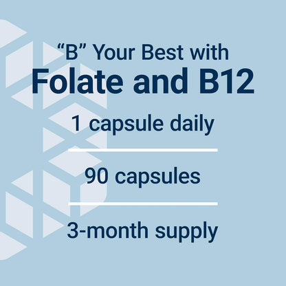 Life Extension, BioActive, Folate & Vitamin B12, 90 Vegetarian Capsules