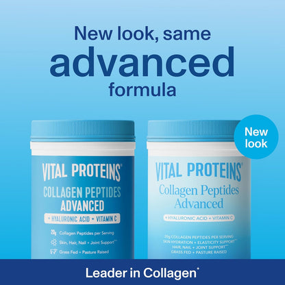 Vital Proteins Collagen Peptides Powder Advanced with Hyaluronic Acid & Vitamin C, 13 Servings 9.35 oz