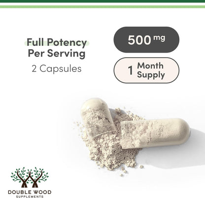 Double Wood NAD+ 500mg, 60 Capsules