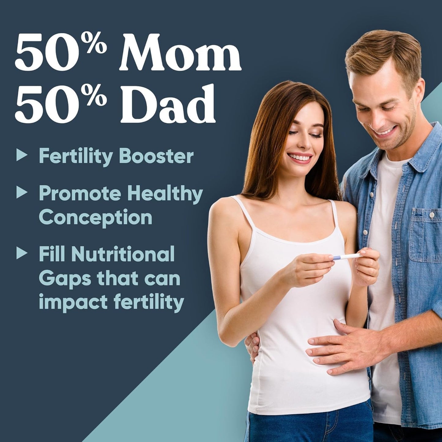 EU Natural Conception Fertility for Her & Him Bundle - Promote Hormone Balance, Cycle Consistency, Aid Ovulation – 120 Count