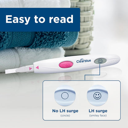 Clearblue Digital Ovulation Predictor Kit, featuring Ovulation Test with digital results, 10 Digital Ovulation Tests