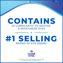 Clear Eyes Triple Relief Eye Drops, Relieves Redness & Calms Irritation, 0.5 Fl Oz Clear Eyes
