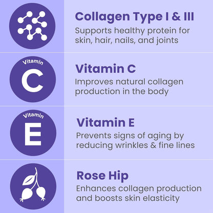 Sanar Naturals Collagen Pills with Vitamin C, Vitamin E - Hydrolyzed Collagen for Women and Men, Collagen Peptides Supplement, 150 Capsules