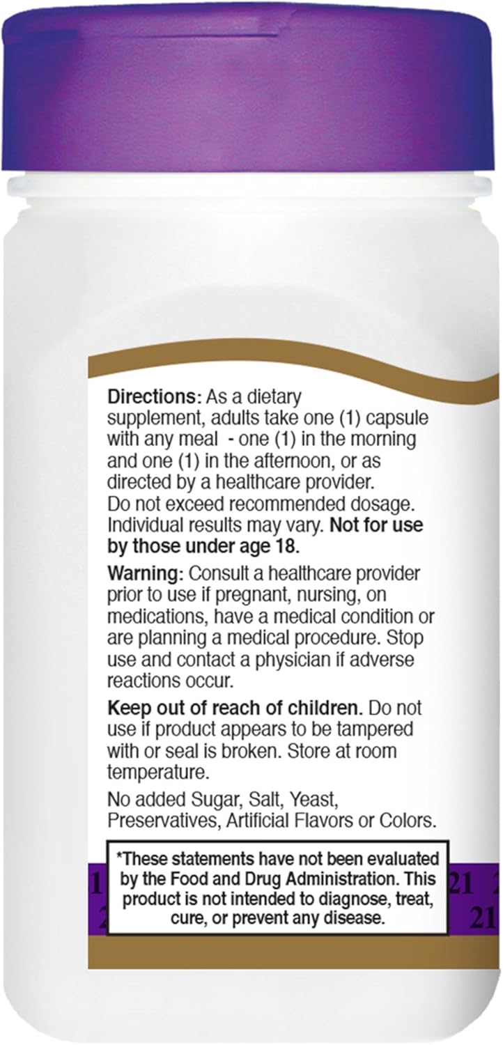 21st Century DHEA 25 mg Capsules, 90 Count