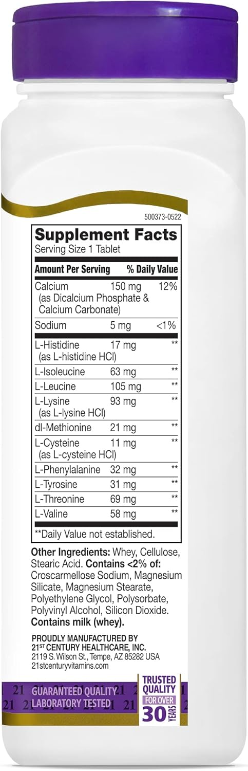21st Century Daily Amino Acid Tablets, 120 Count