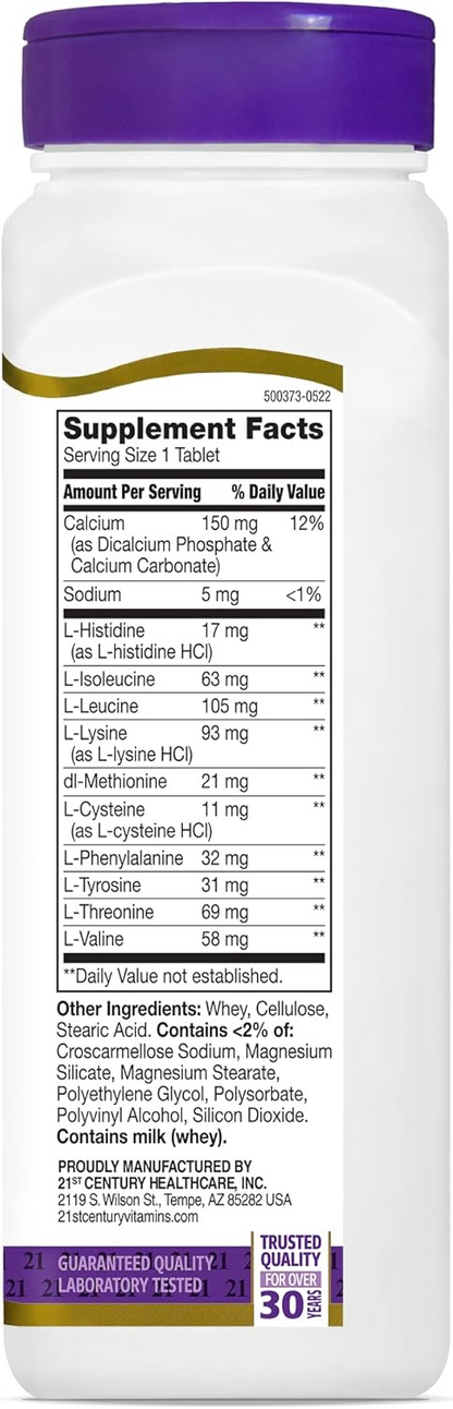 21st Century Daily Amino Acid Tablets, 120 Count