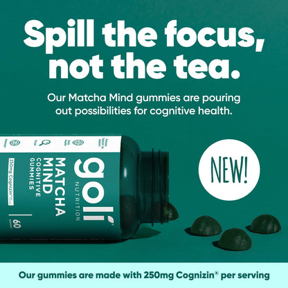 Goli Matcha Mind Gummies - 60 Count
