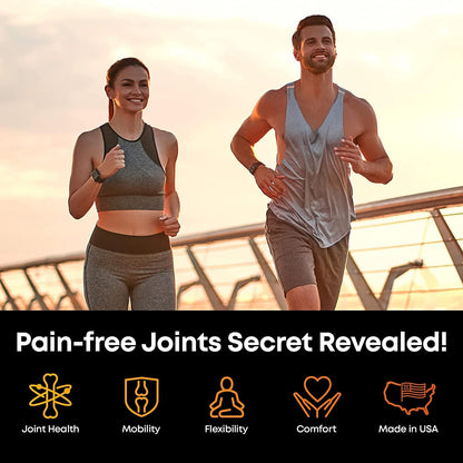 WELLMATICS Glucosamine Chondroitin with MSM & Collagen - Made in USA - Natural Joint Support Supplement - Triple Action for Joint Health - Joint Discomfort Relief for Back, Knees, Hands - 120 Capsules