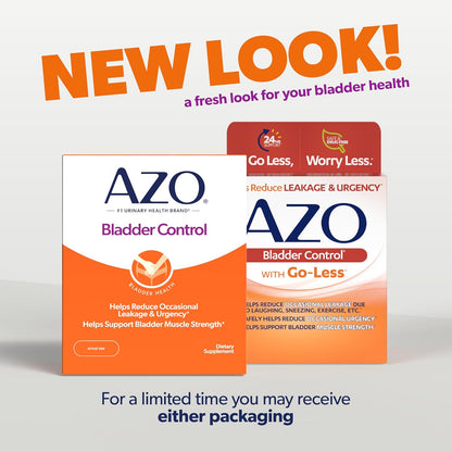 AZO Bladder Control with Go-Less Daily Supplement - 72 Capsules