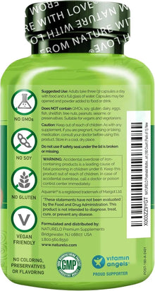 NATURELO Postnatal Multivitamin - Supplement for Breastfeeding Women - Plant-Based Vitamin D, Folate, Gentle Iron - for Nursing Mother, Baby - Post Natal Lactation Support (180 Count (Pack of 1)) NATURELO