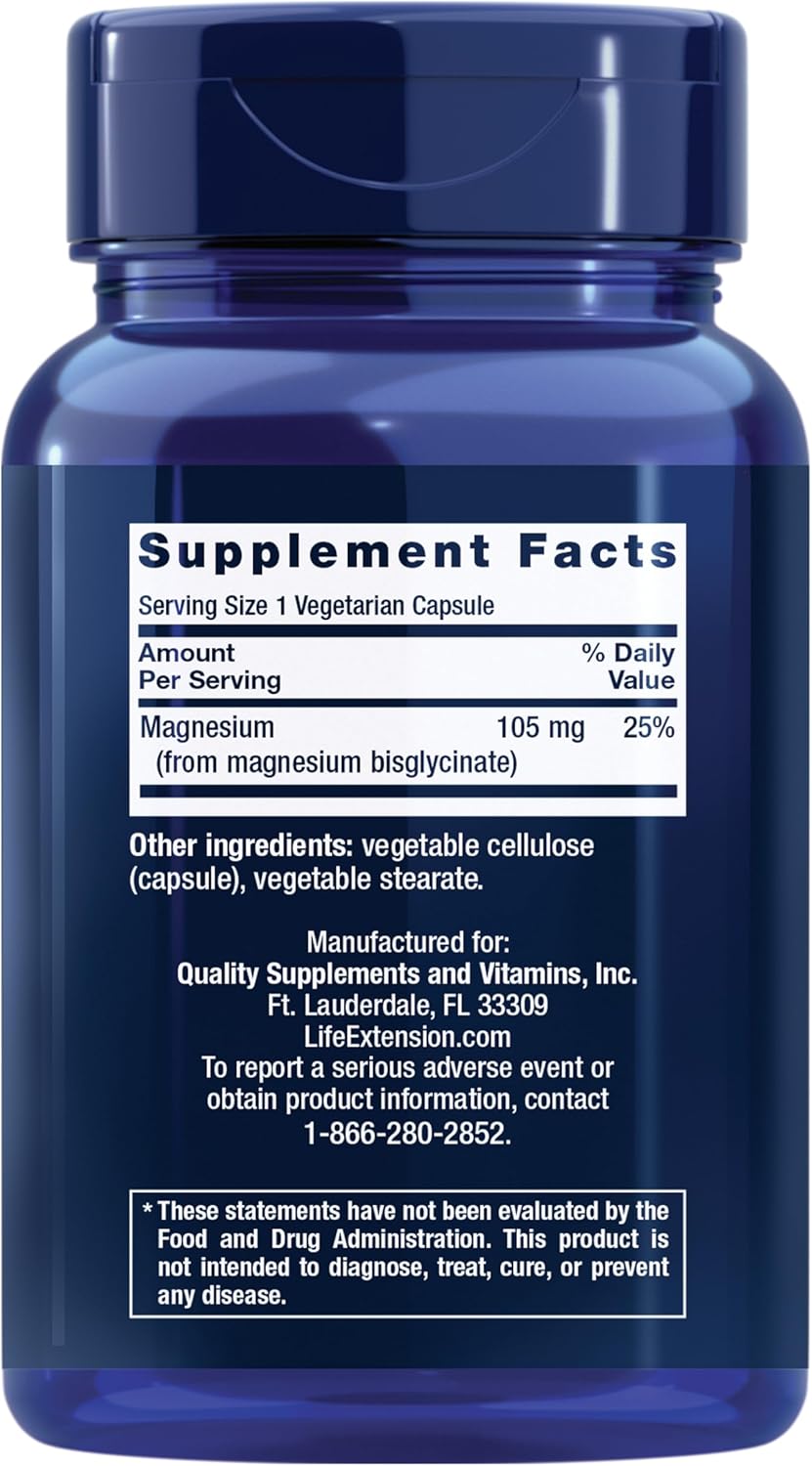 Life Extension Magnesium Glycinate, 90 Capsules