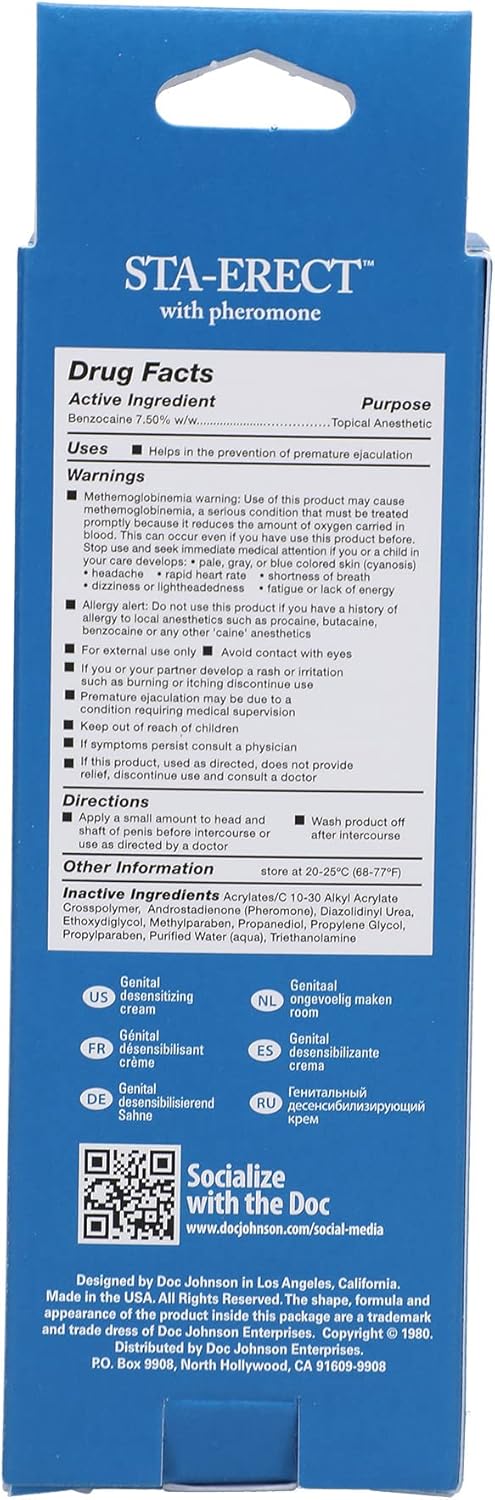 Doc Johnson Power Plus Delay Cream for Men