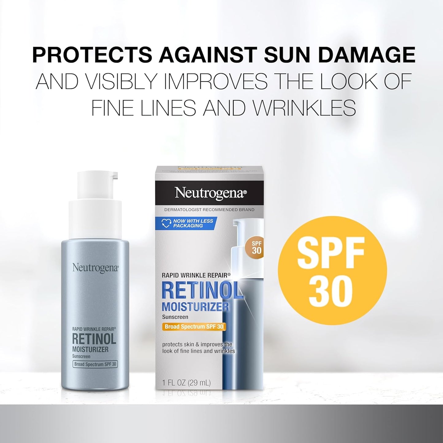 Neutrogena Rapid Wrinkle Repair Retinol Face Moisturizer with SPF 30 - 1 fl. oz