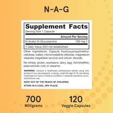 Jarrow Formulas N-A-G 700 mg - 120 Veggie Caps - N-Acetyl Glucosamine - Versatile Form of Glucosamine - Supports Joint & Intestinal Health - Up to 120 Servings Jarrow Formulas