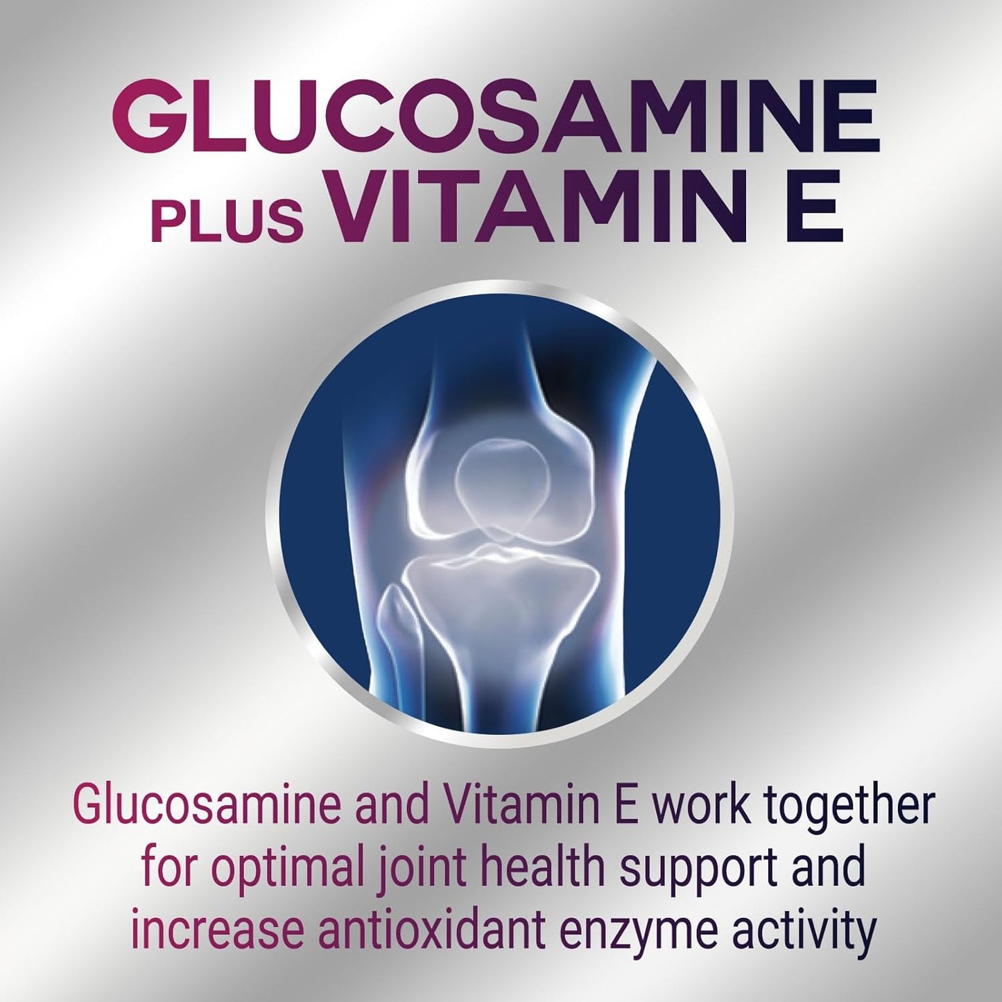 Nature's Choice Joint Support Gummies Extra Strength Glucosamine Gummy with Vitamin E - Naturally Assists Cartilage & Flexibility - Best Support Chew for Men and Women - 120 Gummies
