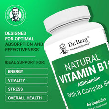 Dr. Berg Natural Vitamin B1 B6 B12 Complex - 60 Capsules Dr. Berg Nutritionals