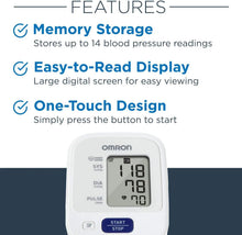 OMRON Blood Pressure Monitor, Upper Arm Cuff, Digital Blood Pressure Machine, Stores Up To 14 Readings OMRON