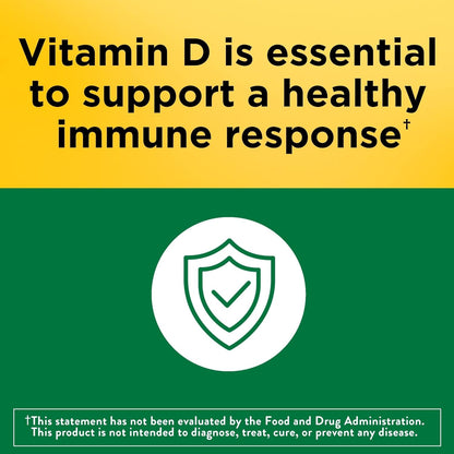 Nature Made Vitamin D3 1000 IU (25 mcg) 180 Softgels