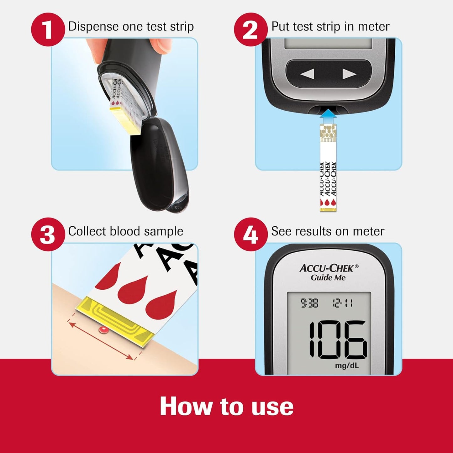 Accu-Chek Diabetes Meter for Diabetic Blood Glucose Monitoring (Meter Only)