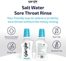 Gargle Water Salt Rinse Mouthwash, 12 fl Oz. Pedia Gargle