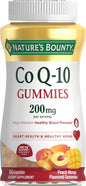 Nature's Bounty CoQ10 Gummies, 200mg, Peach Mango Flavor, 60 Count