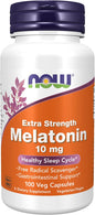 NOW Foods Supplements, Melatonin, Extra Strength 10 mg, 100 Veg Capsules