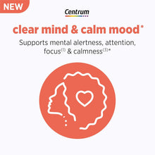 Centrum Clear Mind and Calm Mood Menopause Support Tablets, with Clinically Studied enXtra, 30 Count Centrum
