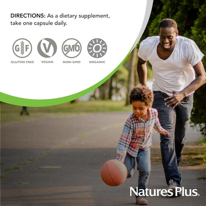 Source of Life Garden Certified Organic Vitamin K2-120 mcg, 60 Vegan Capsules - Bone Health Supplement - with Natural Whole Food Enzymes - Vegetarian, Gluten-Free - 60 Servings