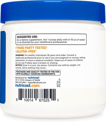 Nutricost L-Glutamine Powder 250 Grams