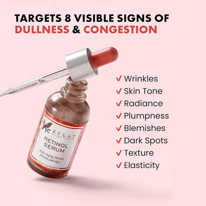 Retinol Serum for Face - 2.5% Resurfacing Retinol Serum - Dark Spot Scar Treatment Serum Retinol Face Serum Ordinary Serum Retin A Anti Wrinkle Serum Retnol Facial Retinol Serum