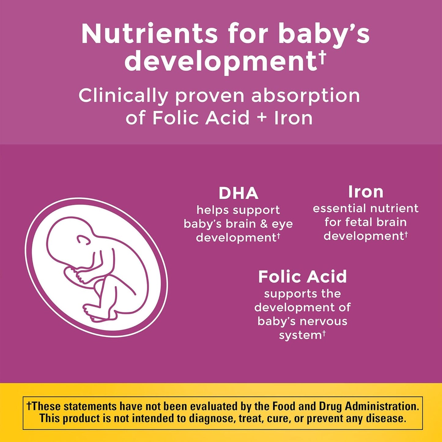 Nature Made Prenatal with Folic Acid + DHA, 110 Softgels