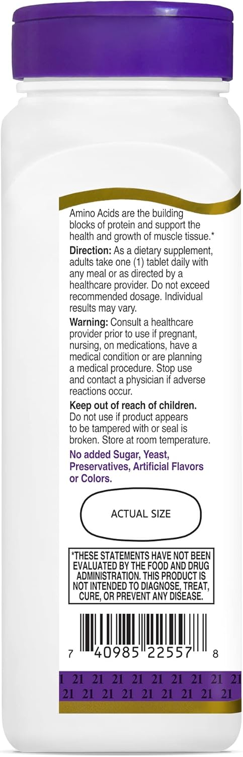 21st Century Daily Amino Acid Tablets, 120 Count