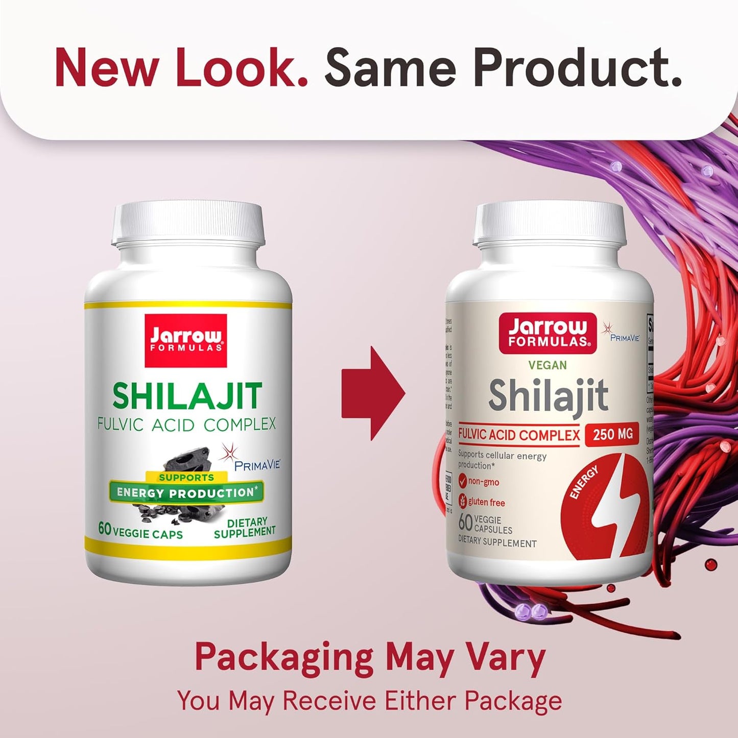 Jarrow Formulas® Shilajit 250 mg, Dietary Supplement, 60 Veggie Capsules