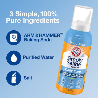 Simply Saline Nasal Care Daily Mist 4.5oz