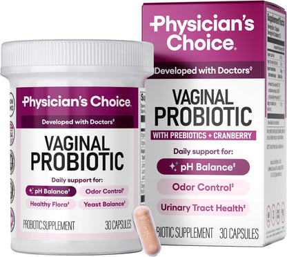 Physician's CHOICE Vaginal Probiotics (6 billion CFU) for Women - 30 capsules
