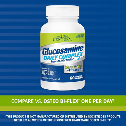 21st Century Glucosamine Daily Complex Plus D Tablets, 60 Count