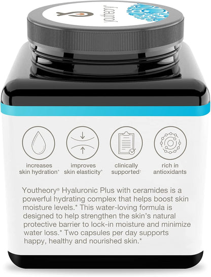 Youtheory: Hyaluronic Plus Vegetarian Capsules 60ct