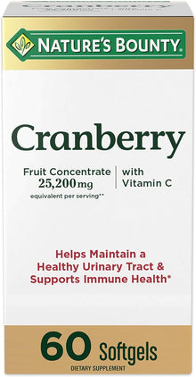 Nature's Bounty Cranberry softgels 25,200 mg 60 softgels Nature's Bounty
