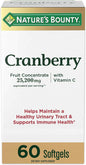 Nature's Bounty Cranberry softgels 25,200 mg 60 softgels
