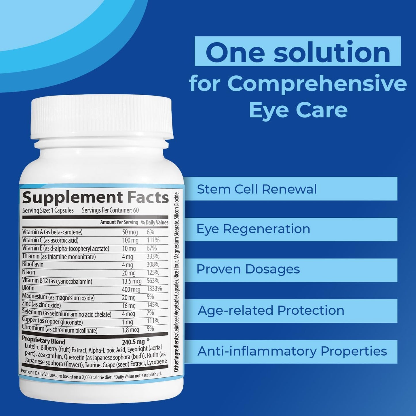 Xevich Sight Care - Sight Care Premium Dietary Supplement (Single, 60 Capsules)