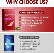 Ectest Teeth Whitening Strips for Teeth Sensitive, Professional Teeth Whitening Kit for Coffee Drinker, 28 Teeth Whitener Strips Coconut Flavor, 14 Treatments Easy to Use Vitamins Depots