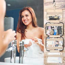 Travel Toiletry Bag, Large Travel Makeup Bag For Women, Water-Resistant Hanging Cosmetic Bags With Elastic Band Holders, Suitable For Travel Size Toiletries-Pink Vitamins Depots