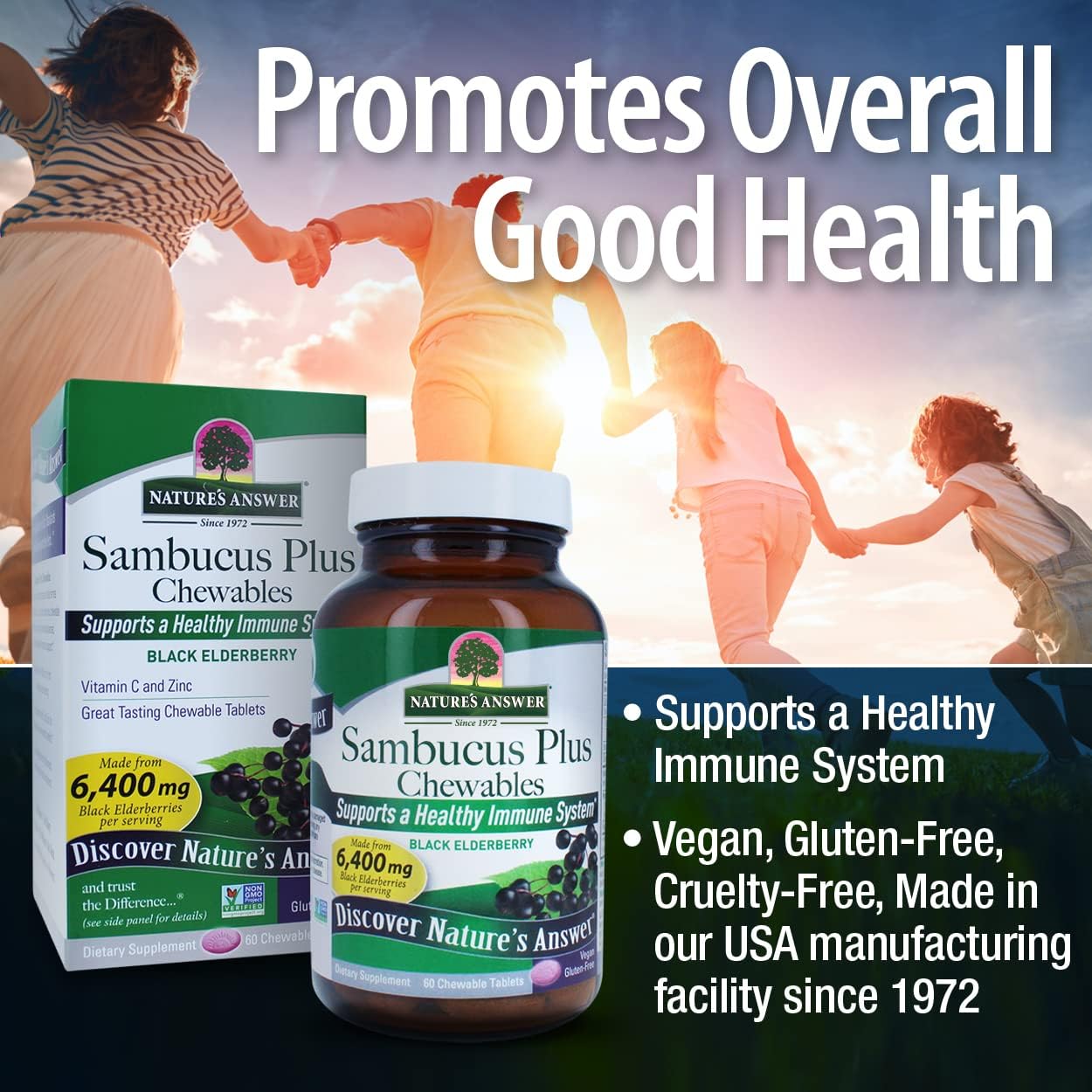 Nature's Answer Sambucus Daily Immune Boost -  60 Count