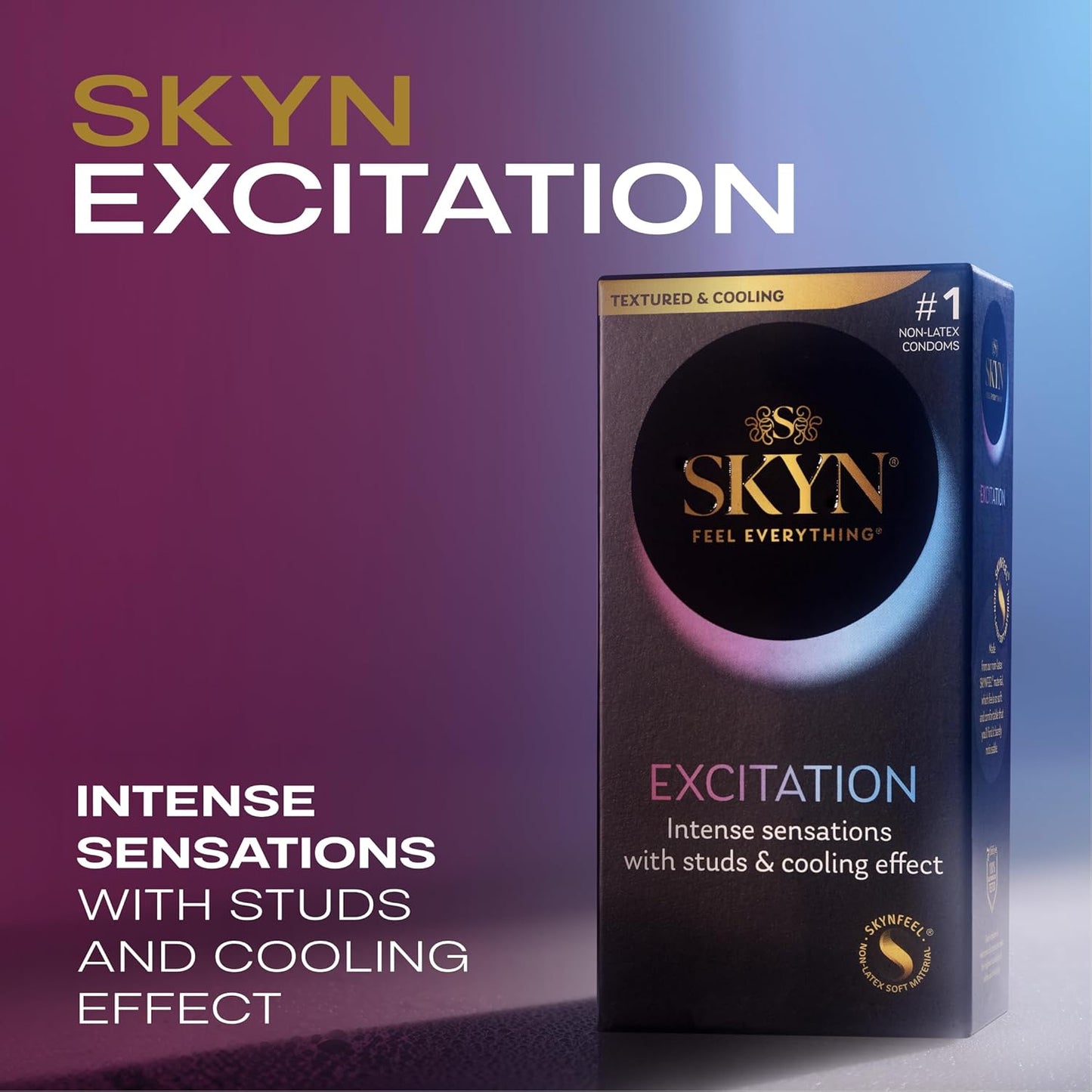 SKYN Excitation – 12 Count – Lubricated Latex-Free Condoms
