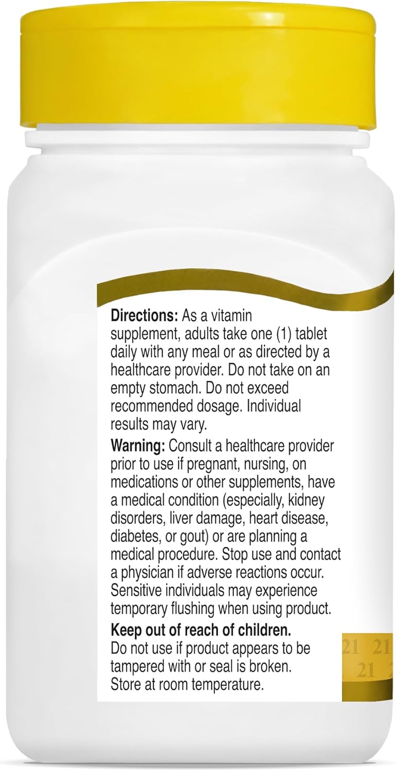 21st Century Niacinamide 250 mg Prolonged Release Tablets, 110 Count