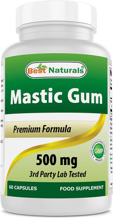 Best Naturals Mastic Gum 500 mg 60 Capsules Best